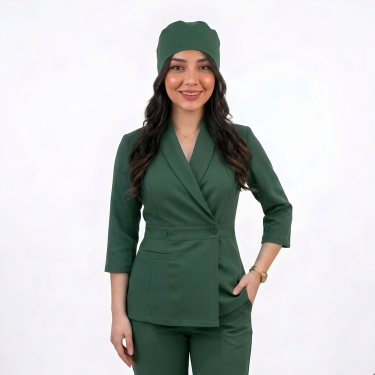 ست اسکراب شلوار مدل آیسو | روپوش آرکان
